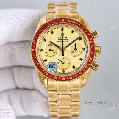 Superclone Omega Speedmaster Moonwatch Apollo 11 50th Anniversary Watch Moonshine Gold